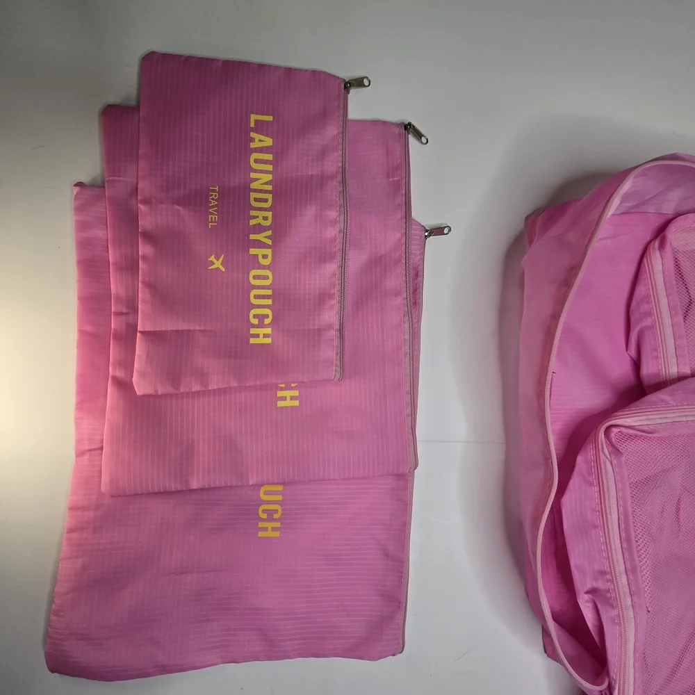 Pink Garment‎ Bag Set for Travel and Home